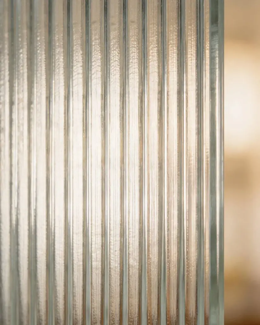 Fluted Double Toughened Glass