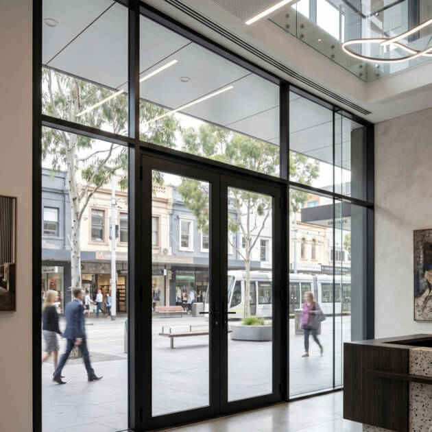 SW Commercial 100 Series Hinged Double Glazed Door